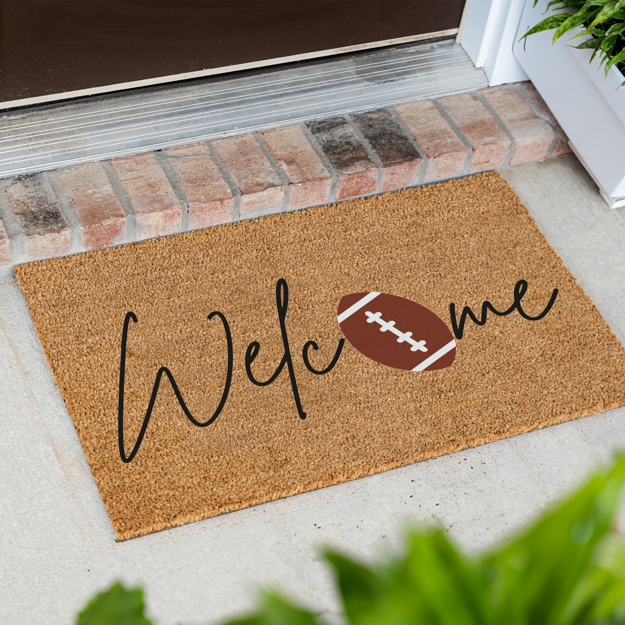 Welcome Football Doormat