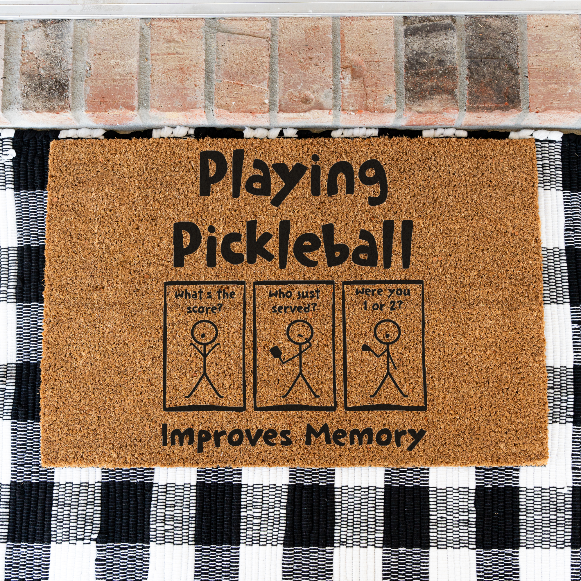 "Playing Pickleball Improves Memory" Welcome Mat