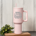 Bows & Bling It's a Cheer Thing 40oz Insulated Tumbler with Handle