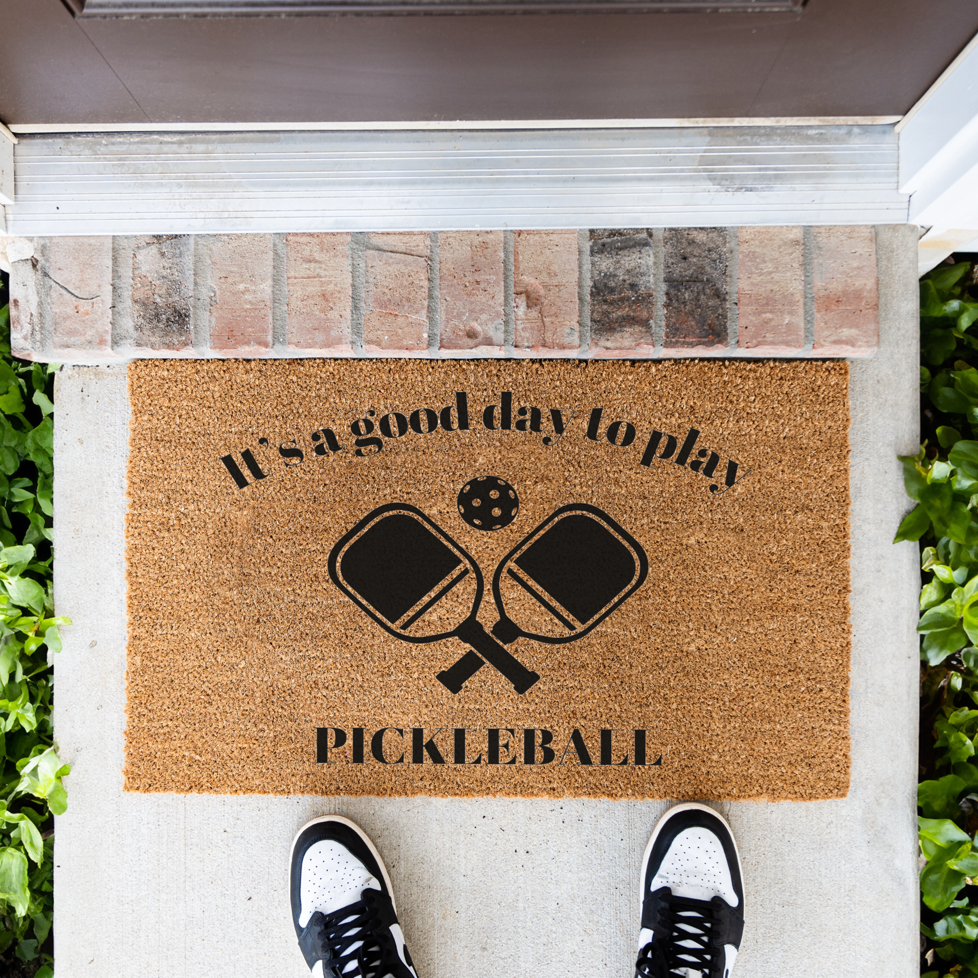 It's a Good Day To Play Pickleball Doormat, Funny Welcome Mat, Outdoor Entry Rug, Perfect Gift for New Homeowners, Pickleball Gifts