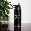 Personalized Baseball Water Bottle | Custom Baseball Player Tumbler | Sports Water Bottle with Jersey Number | Baseball Team Gift | Athlete 