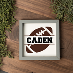 Personalized Football Sign, Custom Name Football Wall Decor, Boys Sports Room Sign, Football Player Gift, Custom Kids Bedroom Decor