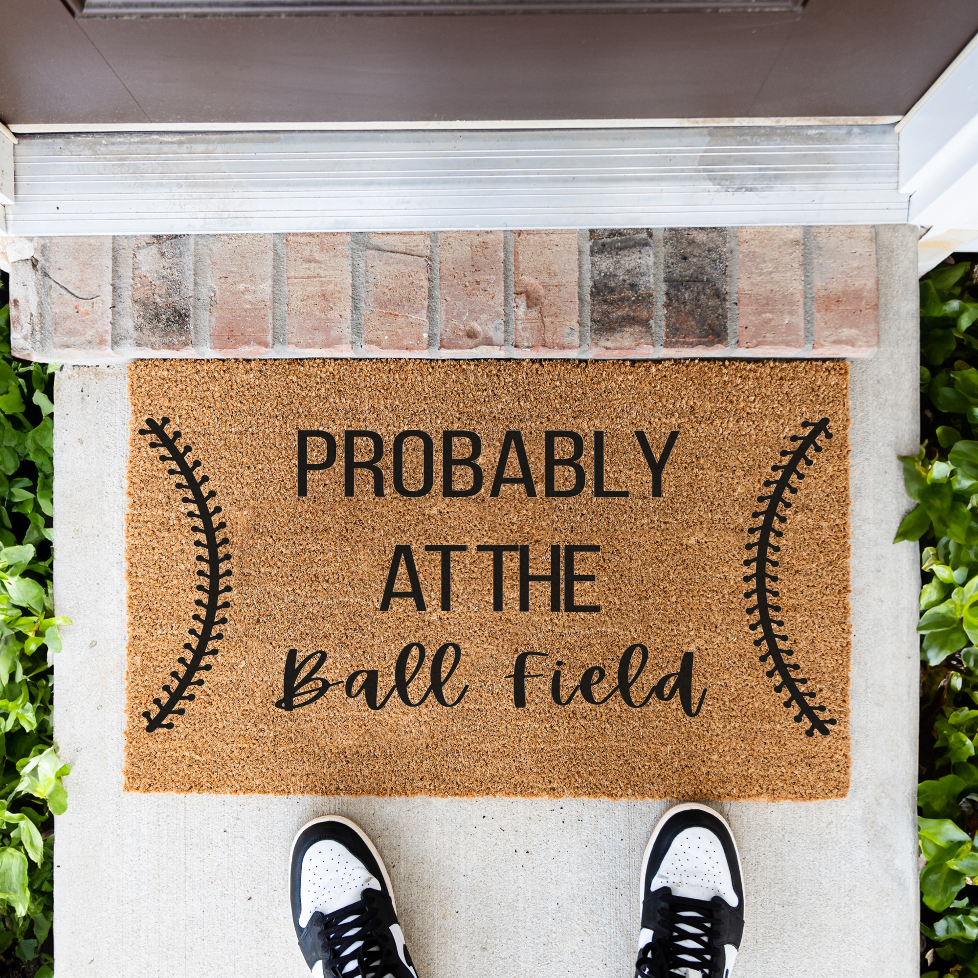 Probably at the Ball Field Doormat