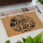 Ball Is Life Doormat, Sports Welcome Mat, Basketball Football Baseball Soccer Doormat, Sports Lover Gift, Game Day Porch Decor