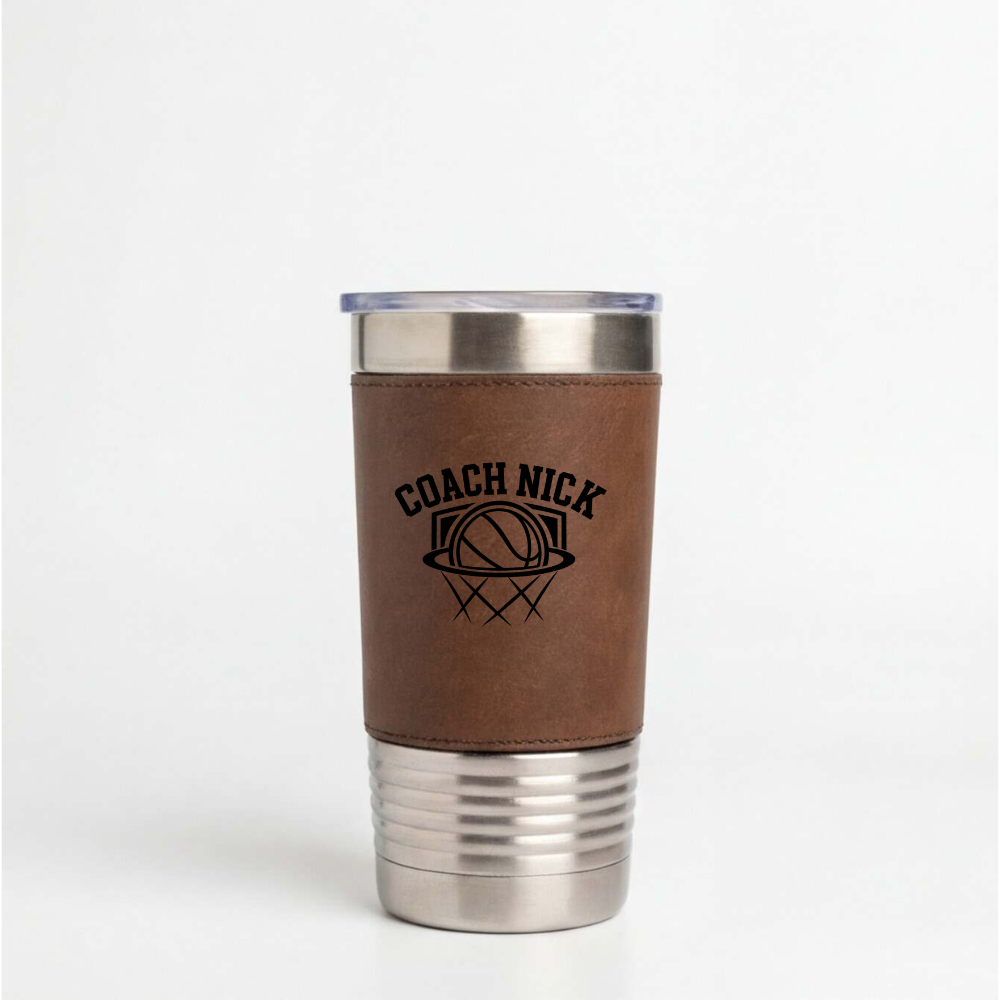 Personalized Basketball Coach Engraved Tumbler