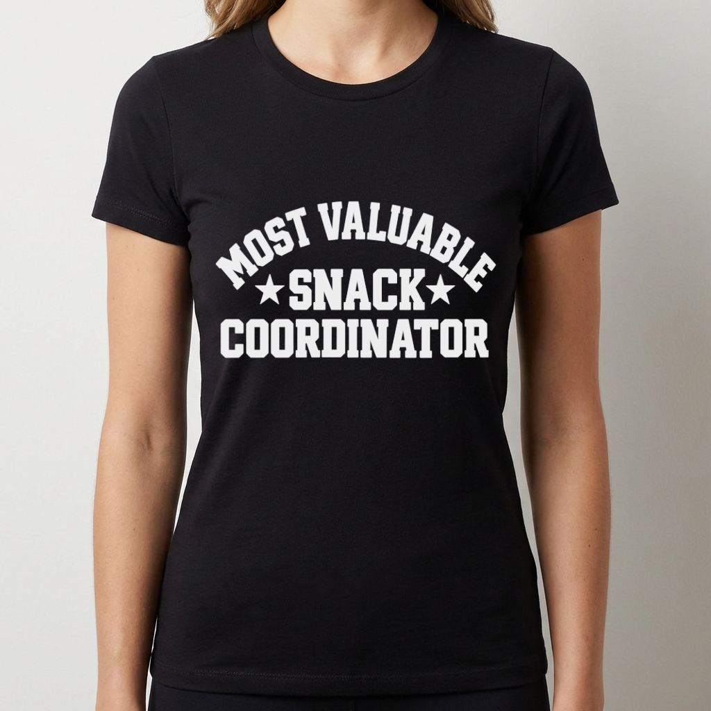 Most Valuable Snack Coordinator Shirt, Funny Sports Mom Tee, Team Snack Shirt, Game Day Mom Shirt, Sports Parent Gift, Team Mom T Shirt