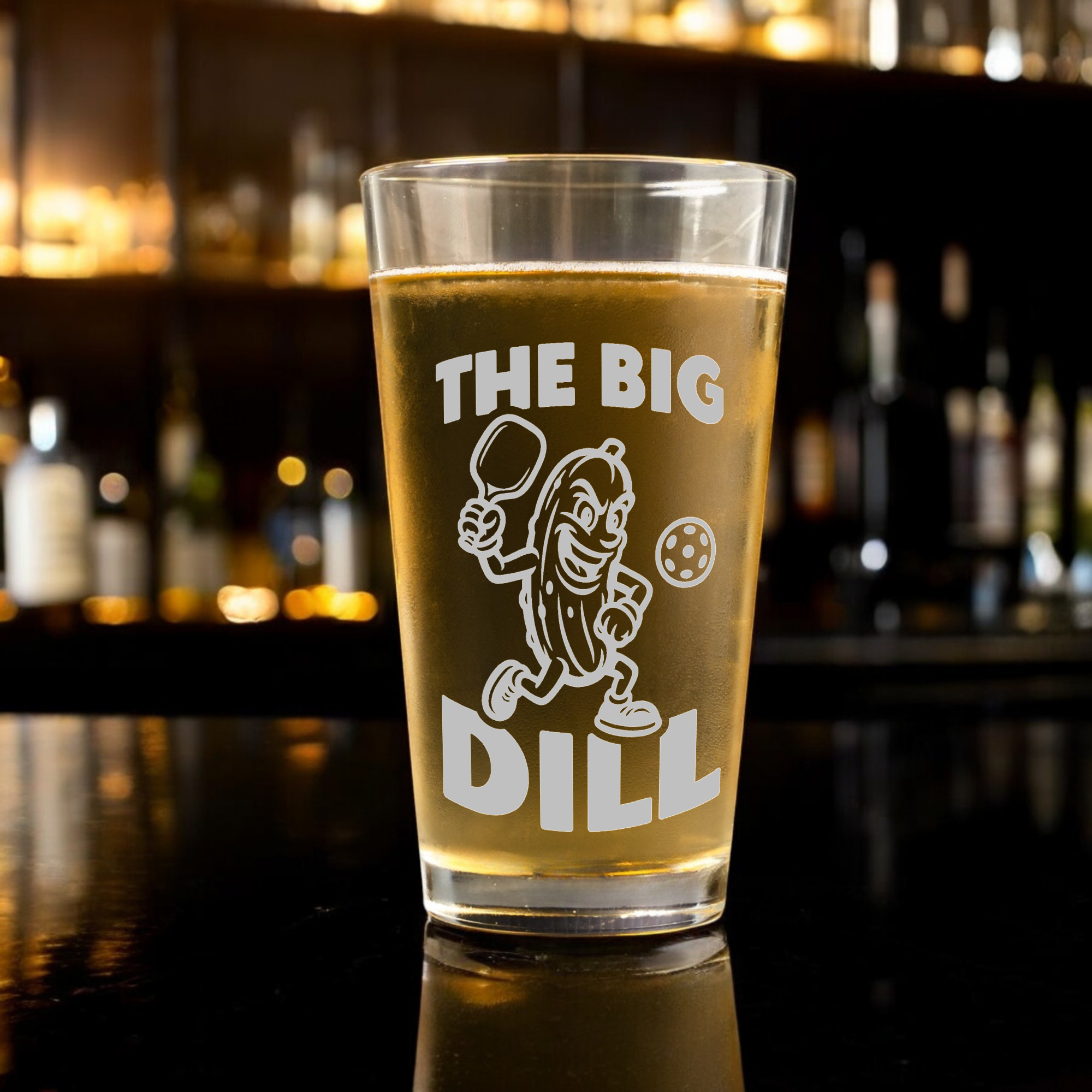 Funny Pickleball Beer Glass Gift