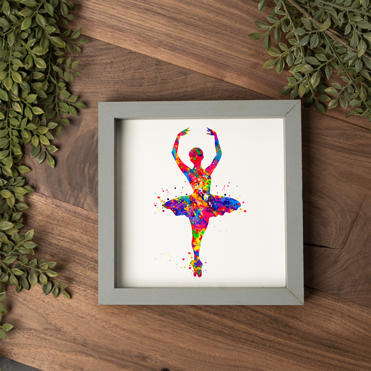 Ballerina Wall Art, Colorful Ballet Dancer Sign, Ballet Room Decor, Dancer Gift, Dance Studio Decor, Girls Ballet Bedroom Wall Art