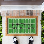 Pardon the Noise Football Season Doormat