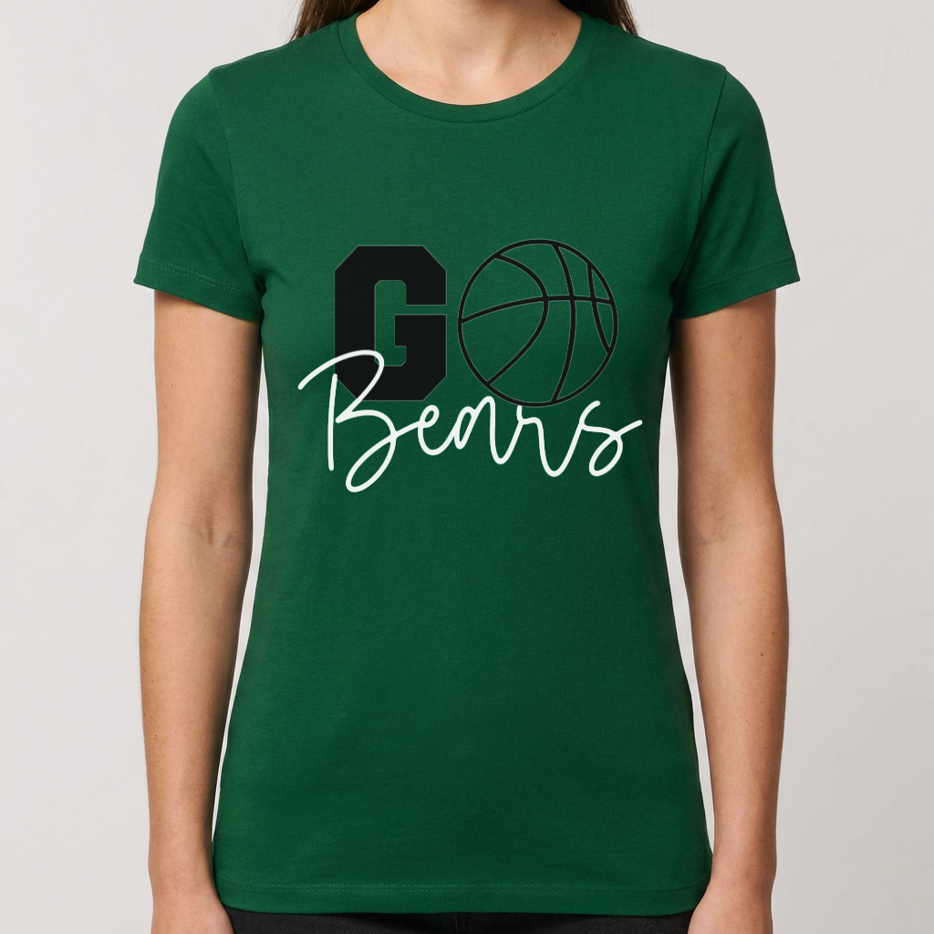 Go Bears Basketball Shirt, Basketball Mom Shirt, School Spirit Tee, Basketball Fan Shirt, Game Day Shirt, Sports Mom Gift