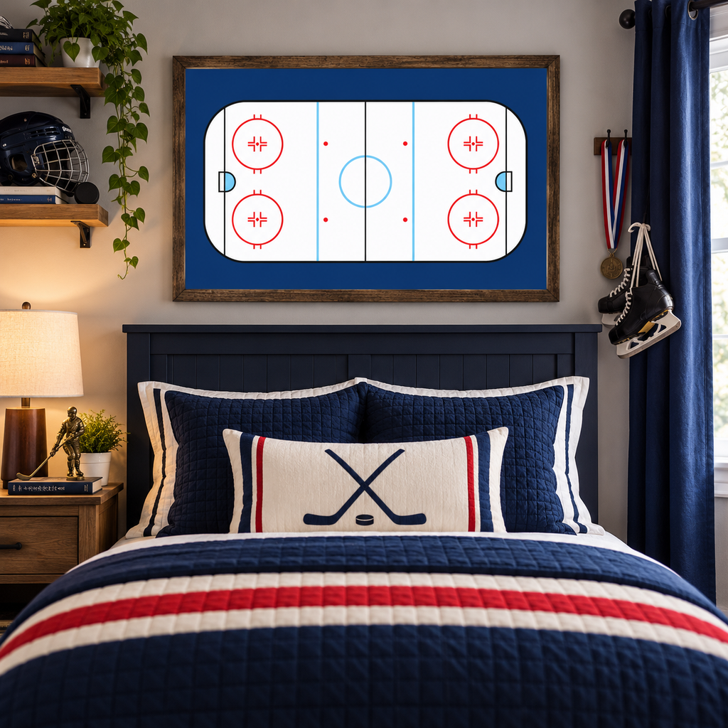 Ice Hockey Rink Wall Art