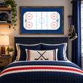 Ice Hockey Rink Wall Art