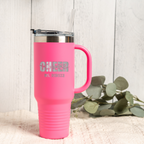 Personalized 40oz Tumbler for Cheer Coach, Custom Name Gift, Insulated Drinkware Tumbler For Cheer Coaches