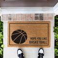 Basketball Doormat, Funny Basketball Welcome Mat, Hope You Like Basketball, Basketball Lover Gift, Sports Front Door Mat, Game Day Decor
