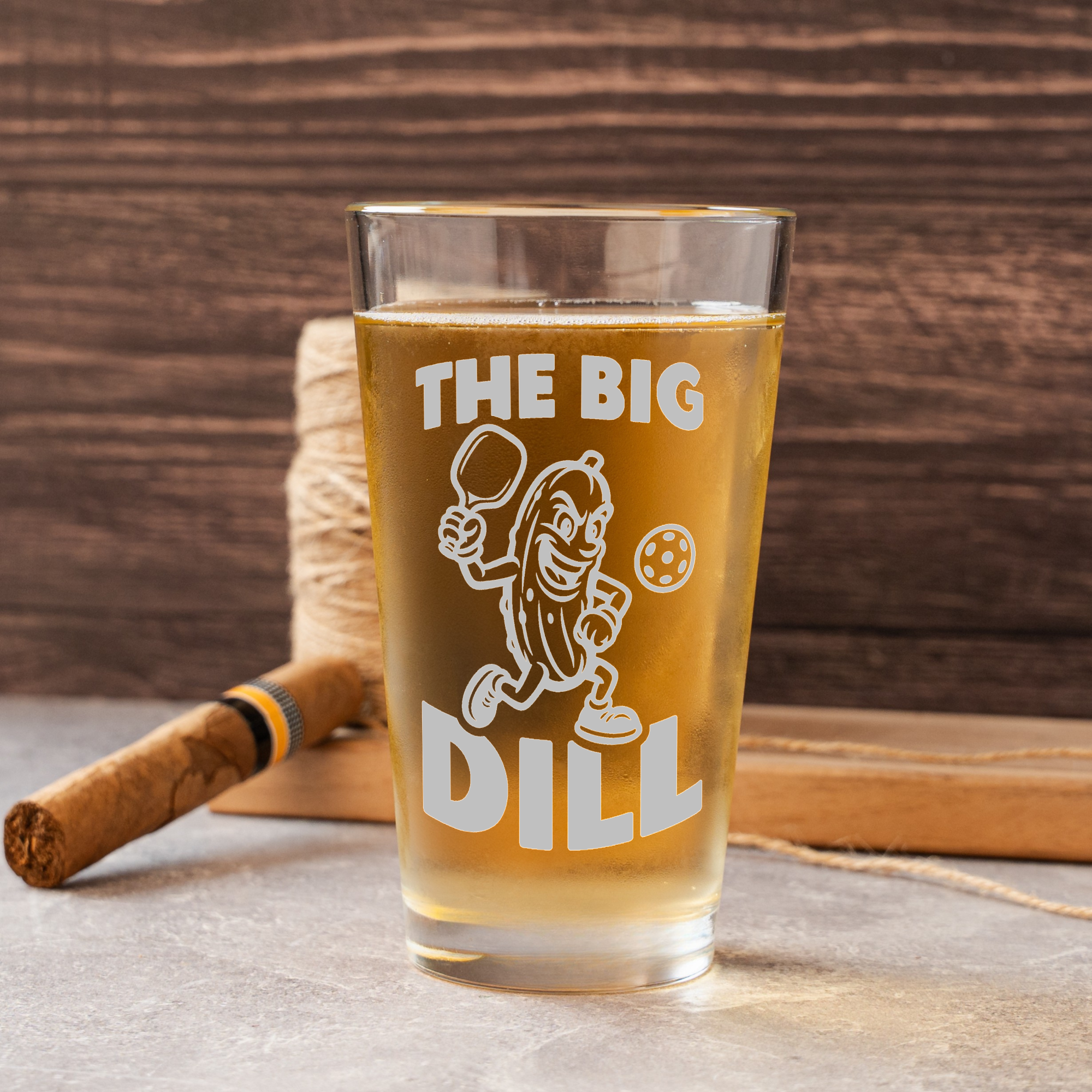 Funny Pickleball Beer Glass Gift