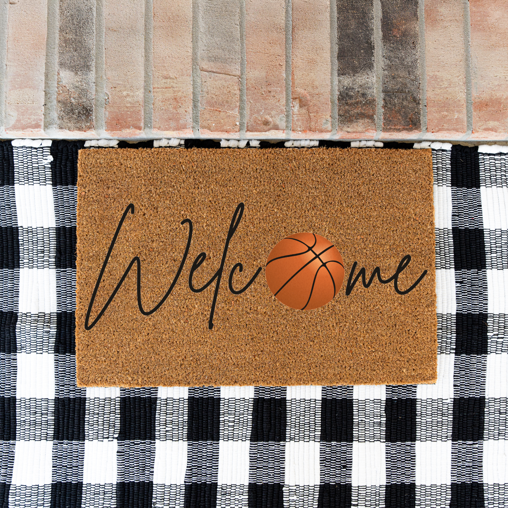 Basketball Welcome Doormat