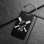 Personalized Baseball Luggage Tag | Custom Baseball Bag Tag | Baseball Player Travel Tag | Sports Team Gift | Custom Jersey Number Gift