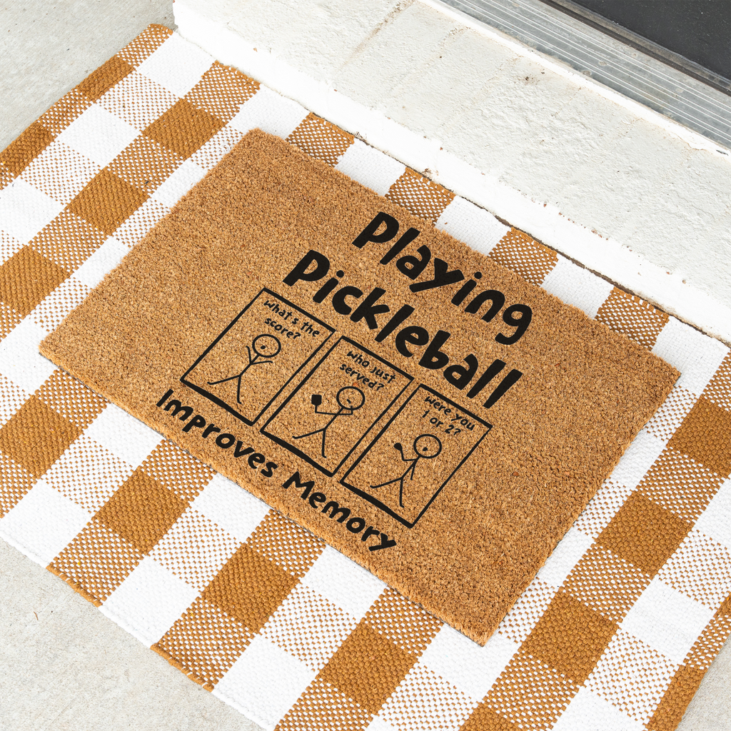 "Playing Pickleball Improves Memory" Welcome Mat