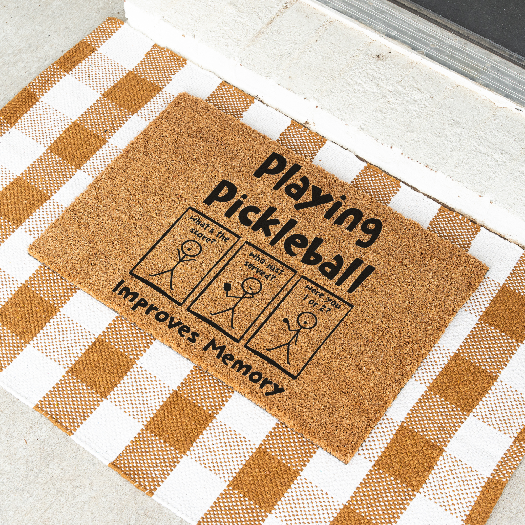 "Playing Pickleball Improves Memory" Welcome Mat
