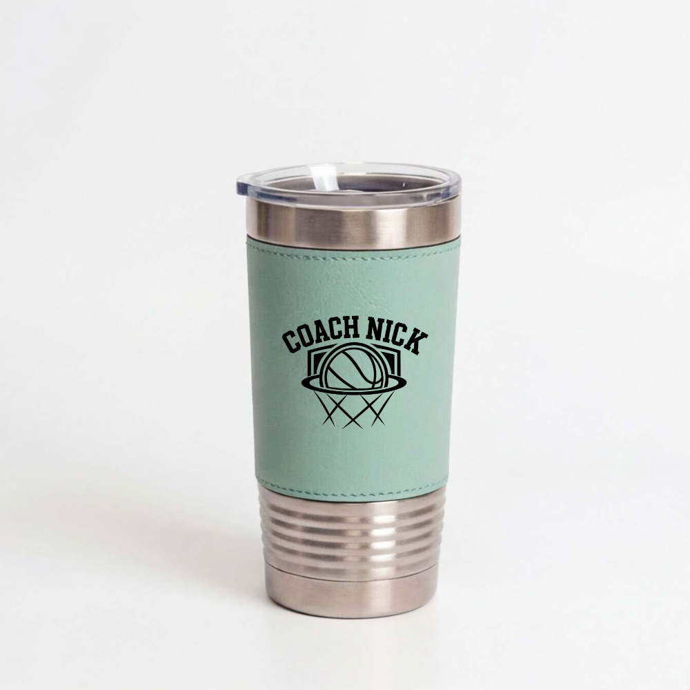 Personalized Basketball Coach Engraved Tumbler