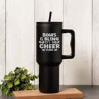 Bows & Bling It's a Cheer Thing 40oz Insulated Tumbler with Handle