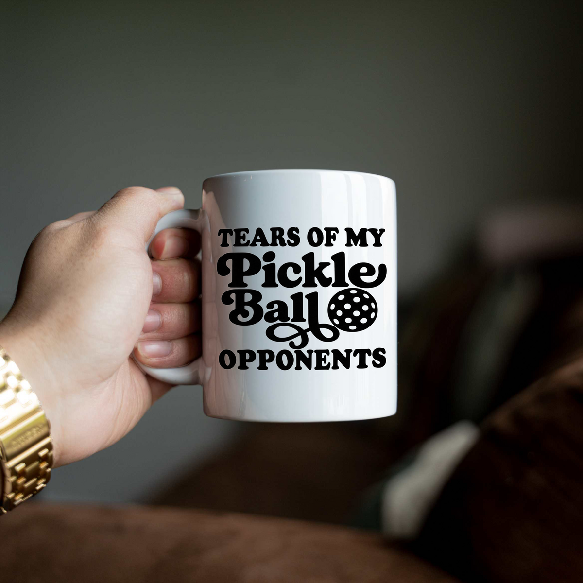 Tears of My Pickleball Opponents Coffee Mug, Funny Pickleball Mug, Pickleball Lover Gift, Pickleball Player Cup, Game Day Gift, Sports Coffee Mug