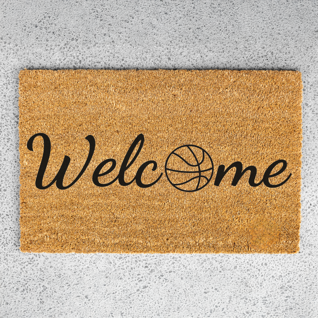 Basketball Welcome Mat
