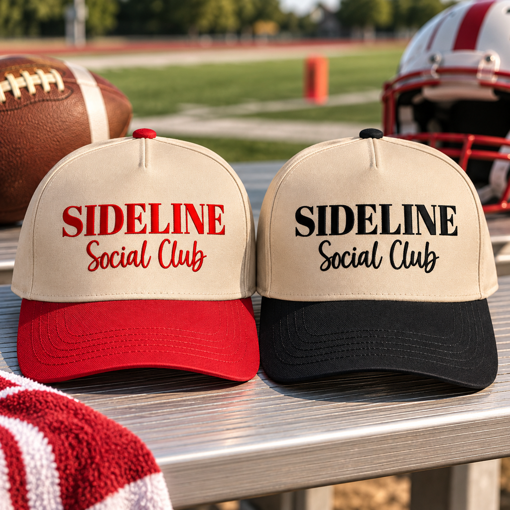 Sideline Social Club Embroidered Trucker Hats