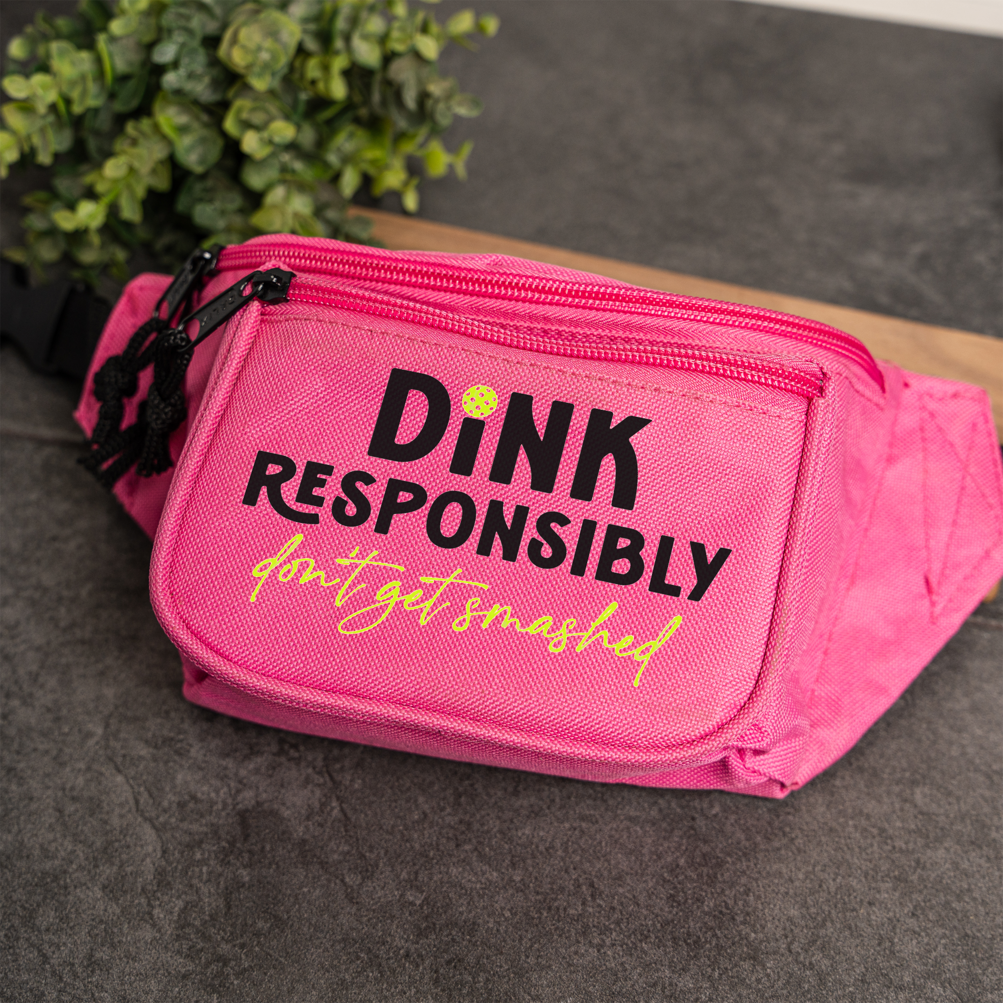 Dink Responsibly Pickleball Belt Bag