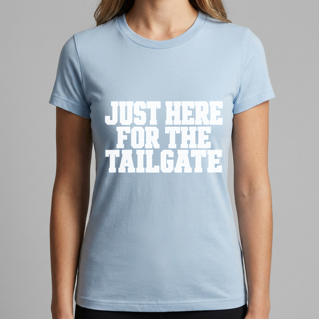 Just Here for the Tailgate Shirt, Funny Tailgate T Shirt, Game Day Shirt, Football Tailgate Tee, Sports Fan Gift, Tailgating Party Shirt