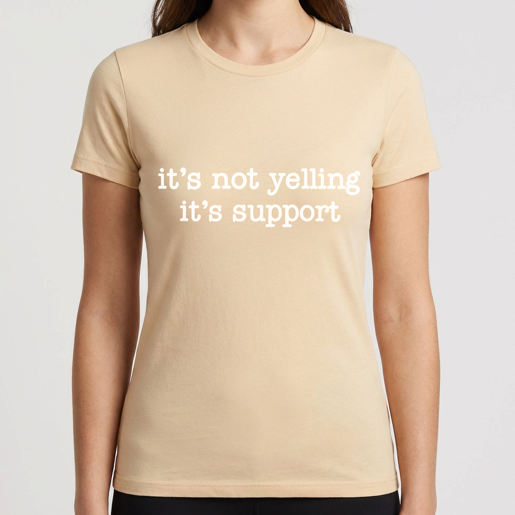 It's Not Yelling It's Support Shirt, Funny Sports Mom Shirt, Game Day Mom Tee, Sports Parent Shirt, Sideline Humor Tee, Team Mom Gift