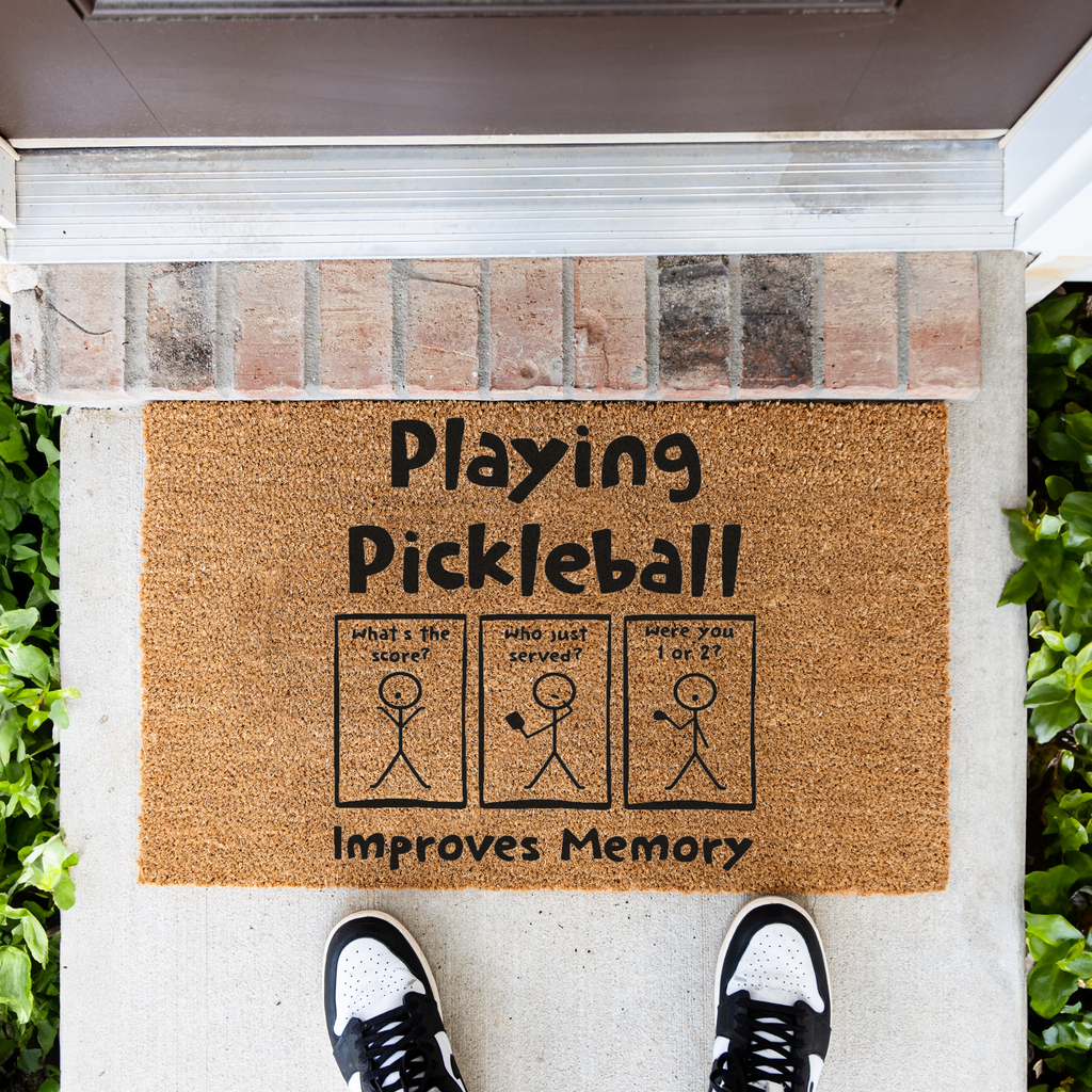 "Playing Pickleball Improves Memory" Welcome Mat