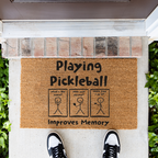 "Playing Pickleball Improves Memory" Welcome Mat