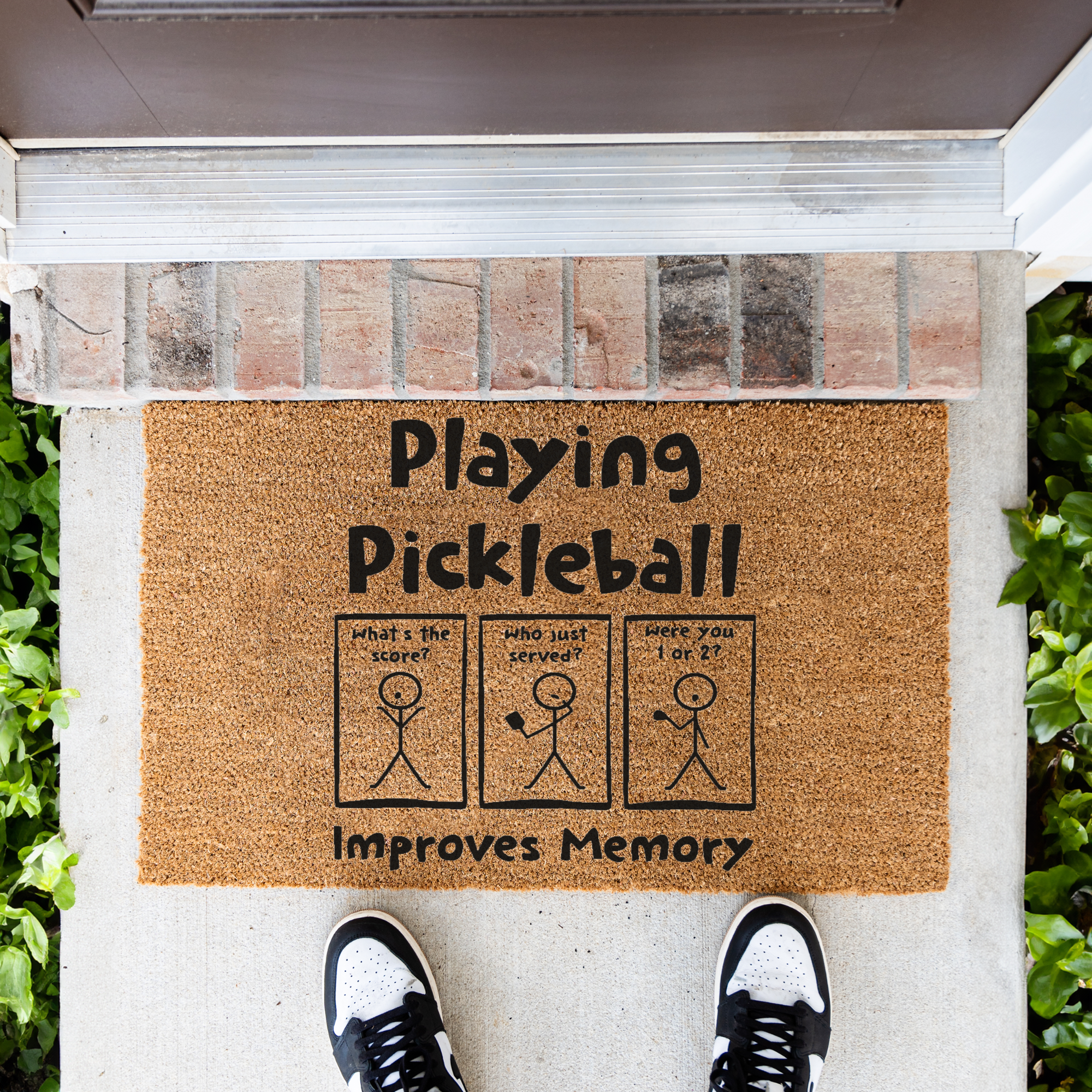 "Playing Pickleball Improves Memory" Welcome Mat