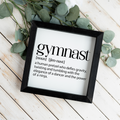 Gymnast Wall Art, Funny Gymnast Definition Sign, Gymnastics Room Decor, Gymnast Gift, Girls Gymnastics Bedroom Decor, Coach Gift