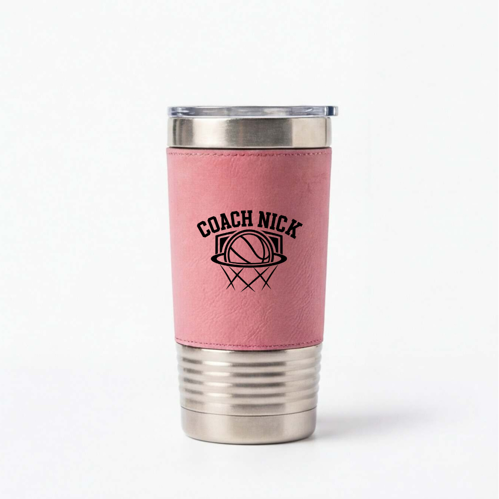 Personalized Basketball Coach Engraved Tumbler