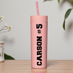 16oz Acrylic Tumbler with Name and Number