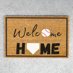 Welcome Home Baseball Doormat