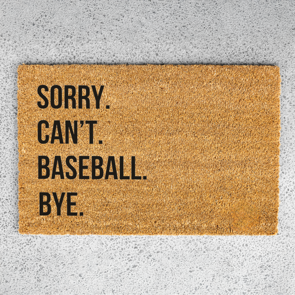 Funny Baseball Doormat