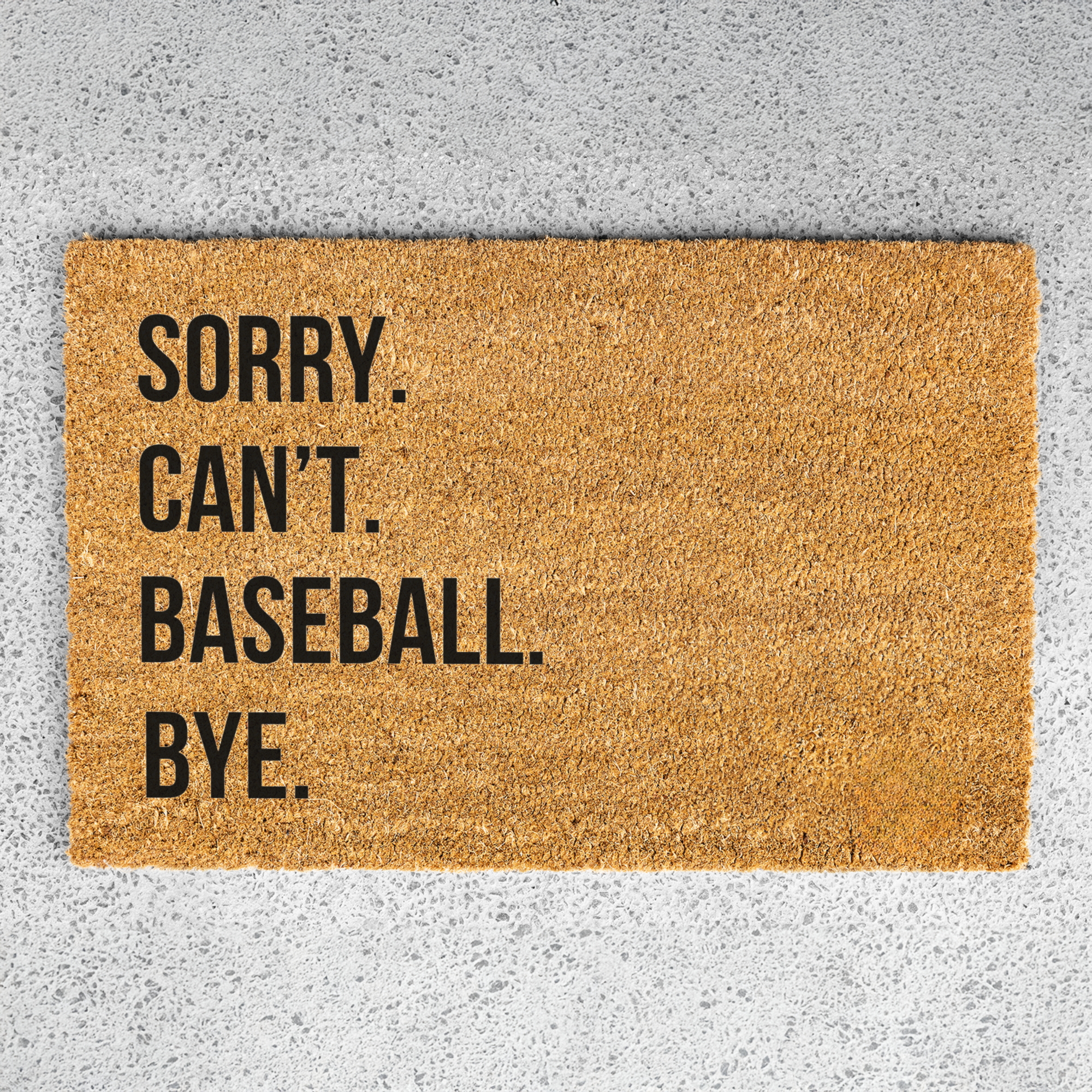 Funny Baseball Doormat