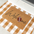 Welcome Football Doormat