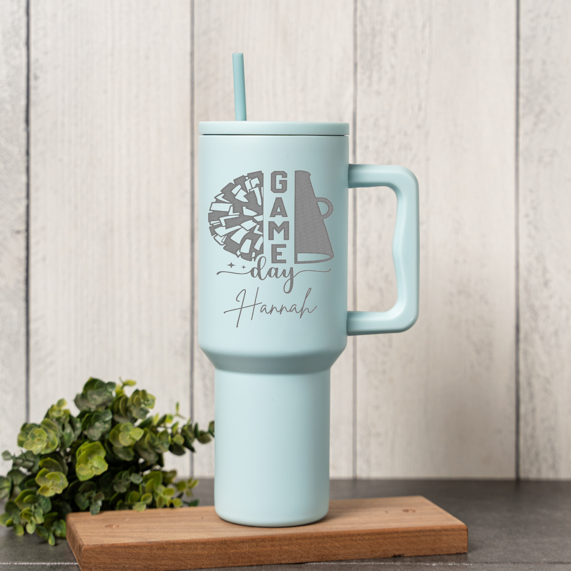 40oz Personalized Game Day Tumbler, Perfect Cheer Gift, Customizable