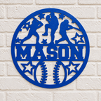 Personalized Baseball Metal Wall Sign