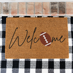 Welcome Football Doormat