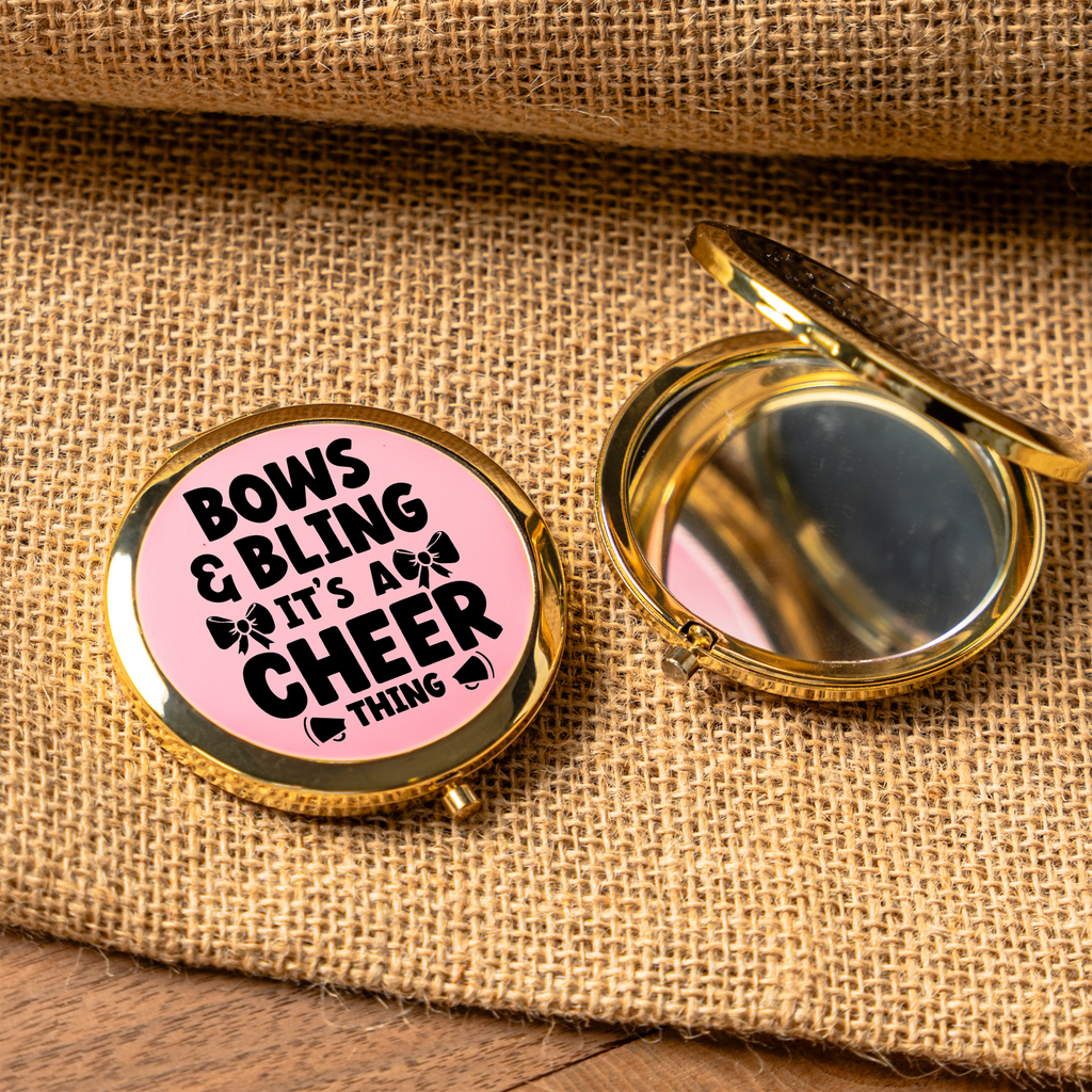 Bows & Bling It's a Cheer Thing Compact Mirror