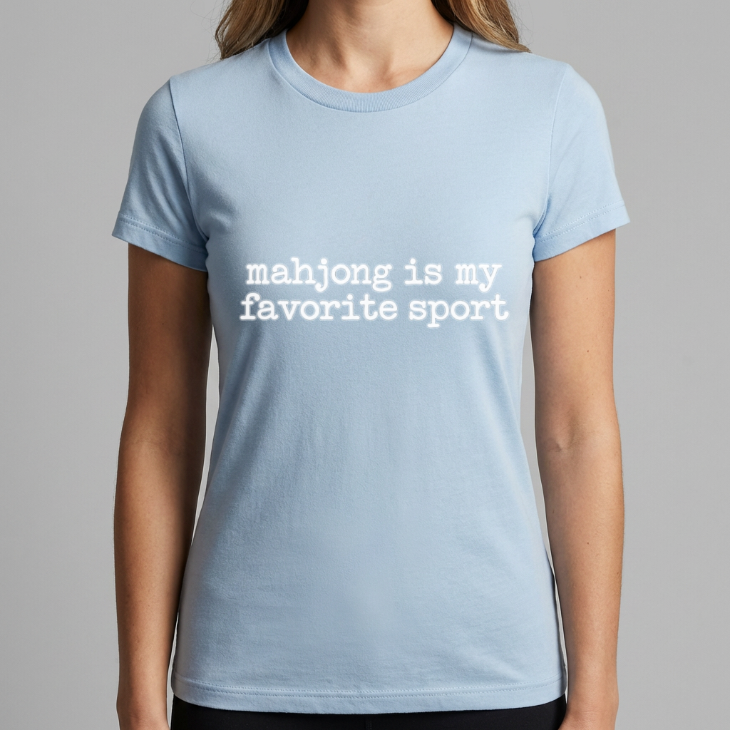 Mahjong Is My Favorite Sport Shirt, Funny Mahjong T Shirt, Mahjong Lover Gift, Mah Jong Player Tee, Game Night Shirt for Women