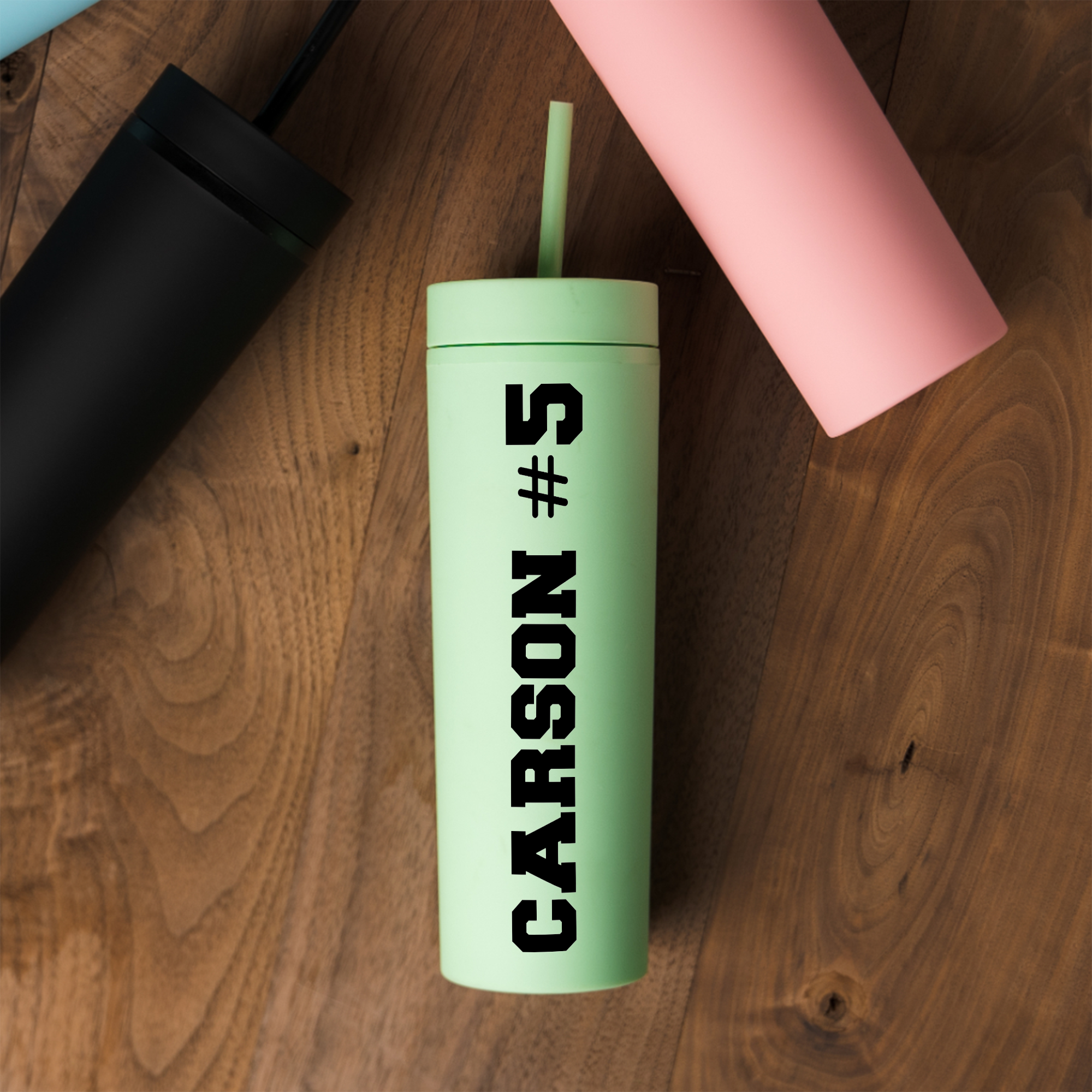 16oz Acrylic Tumbler with Name and Number
