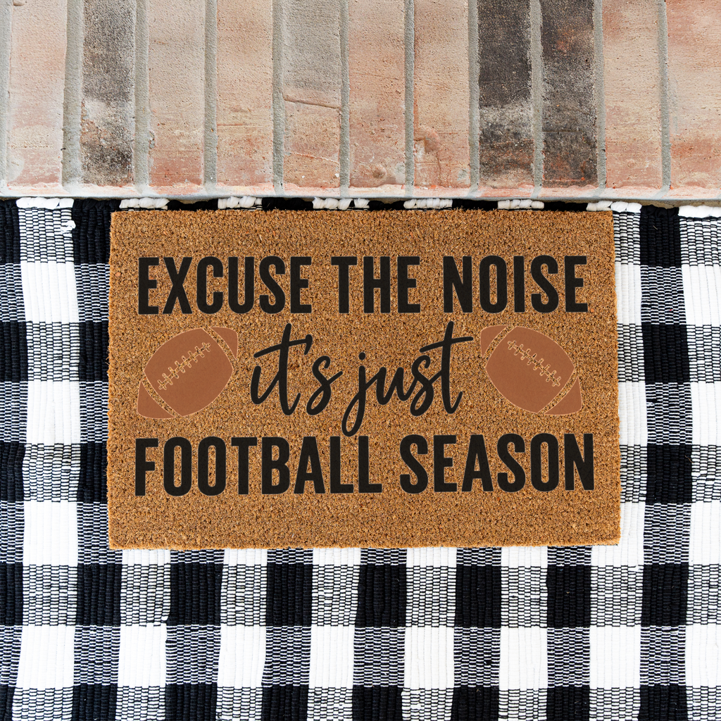 Football Doormat, Football Season Welcome Mat, Funny Game Day Doormat, Football Lover Gift, Sports Front Door Mat, Fall Porch Decor