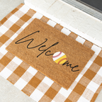 Welcome Baseball Doormat