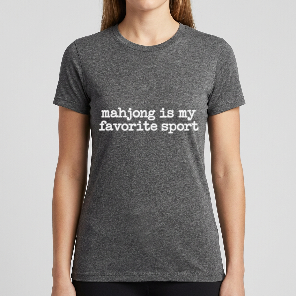 Mahjong Is My Favorite Sport Shirt, Funny Mahjong T Shirt, Mahjong Lover Gift, Mah Jong Player Tee, Game Night Shirt for Women